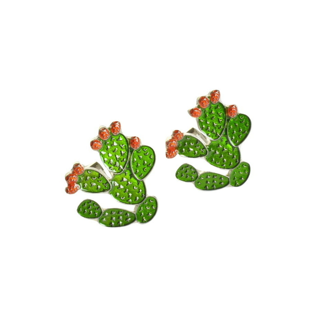 Cactus Enamel Cufflinks - Minimum Mouse