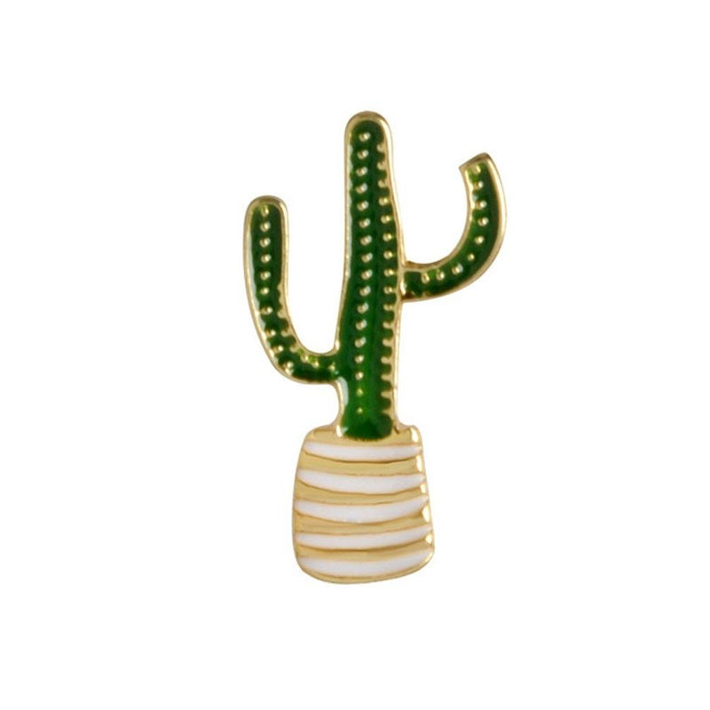 Cactus Enamel Lapel Pin Badge - Minimum Mouse