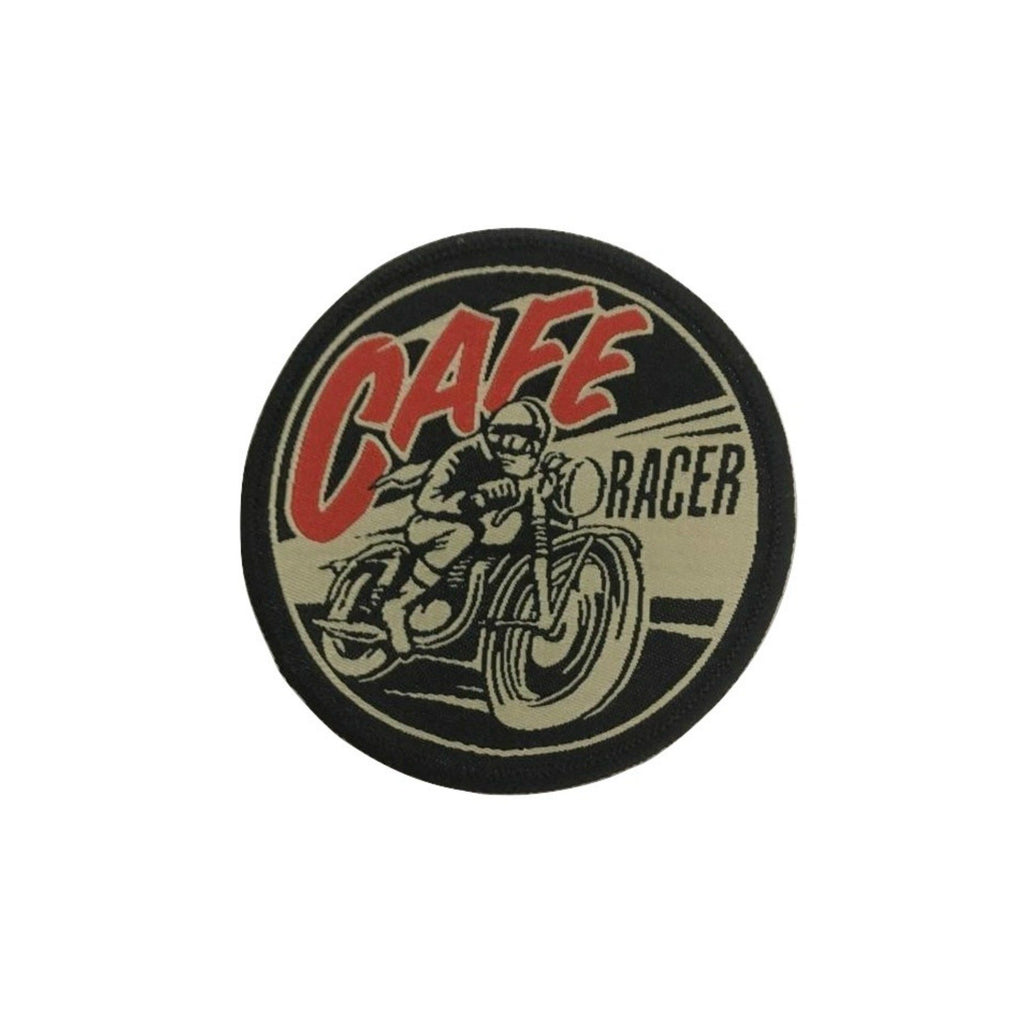 Cafe Racer Iron On Patch - Minimum Mouse