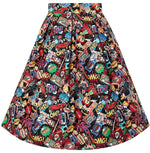 Carolyn Pop Art Print Skirt by Dolly and Dotty - Minimum Mouse
