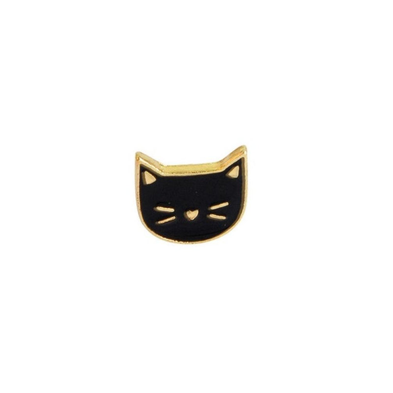 Cat Face Enamel Lapel Pin Badge - Minimum Mouse