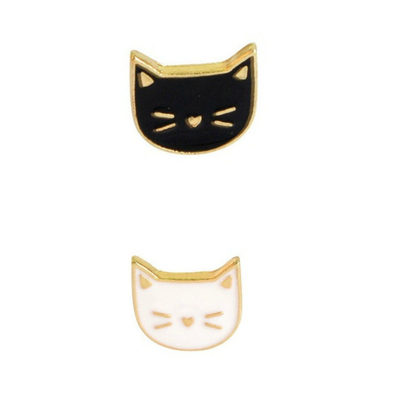 Cat Face Enamel Lapel Pin Badge - Minimum Mouse