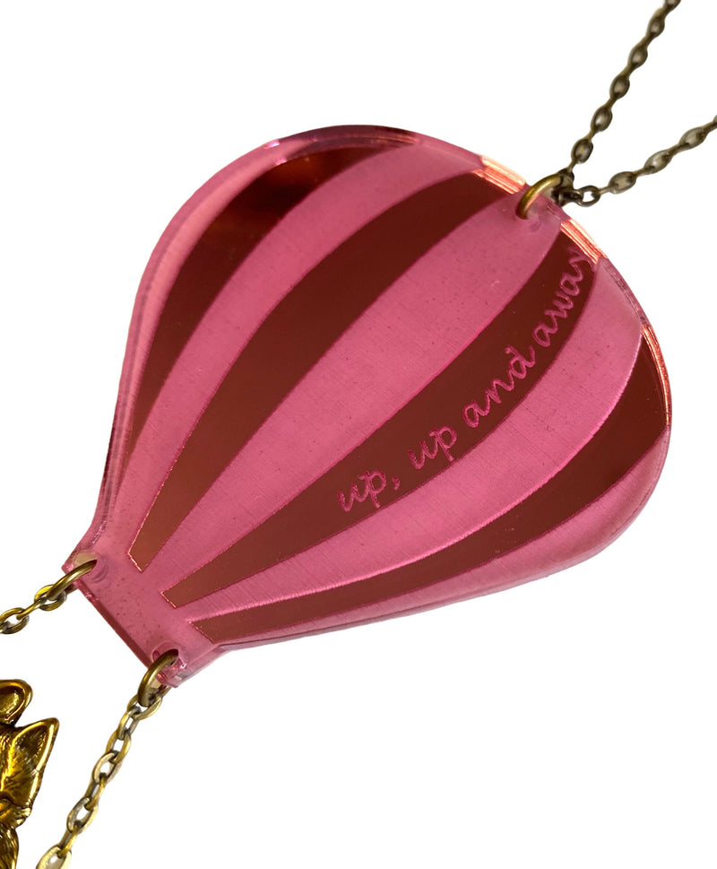Cat in A Hot Air Balloon Necklace by Love Boutique - Minimum Mouse