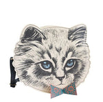 Meow Retro Cat Face Shoulder Bag by House of Disaster