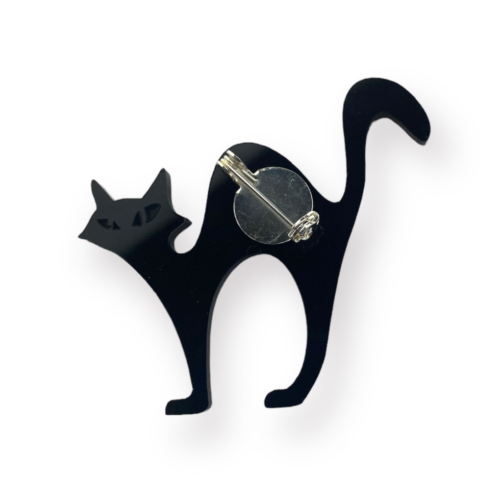 Black Cat Brooch by Love Boutique