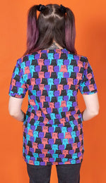 Cat Chorus Print T Shirt by Run and Fly