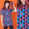 Cat Chorus Print T Shirt by Run and Fly