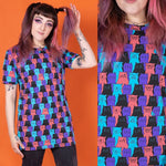 Cat Chorus Print T Shirt by Run and Fly