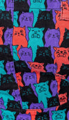 Cat Chorus Print Dungaree Pinafore Dress by Run and Fly