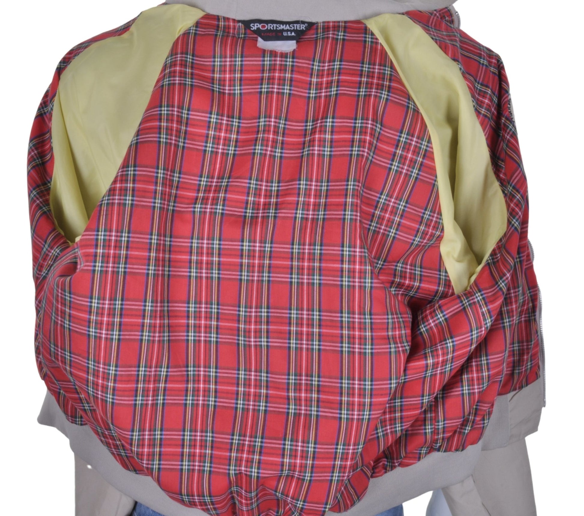 Check Lined Harrington Jacket L - Minimum Mouse