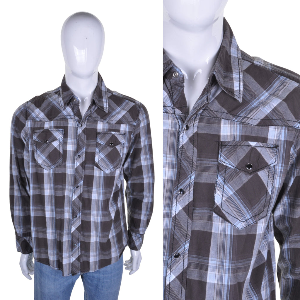 Checked Western Shirt L - Minimum Mouse