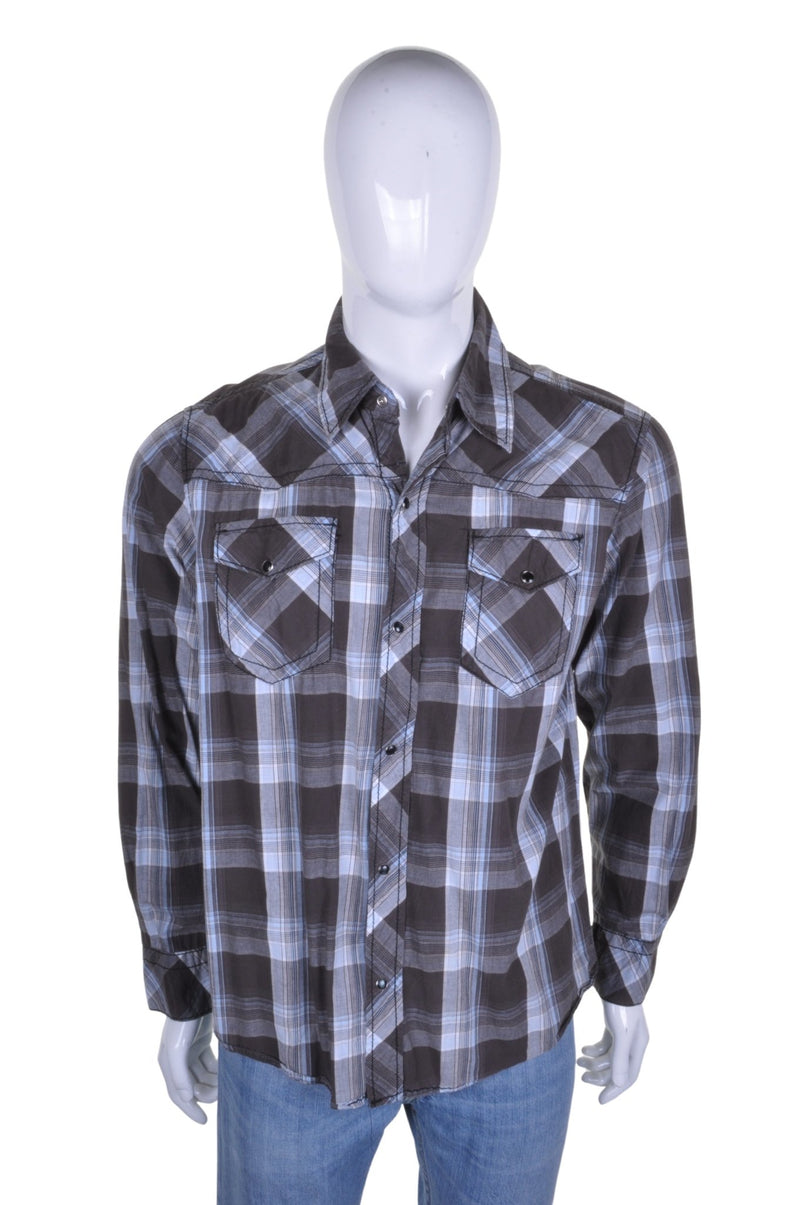 Checked Western Shirt L - Minimum Mouse