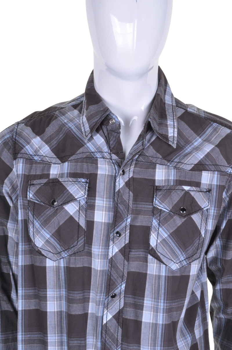 Checked Western Shirt L - Minimum Mouse