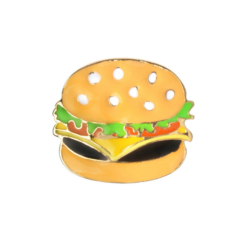 Cheeseburger Enamel Lapel Pin Badge - Minimum Mouse