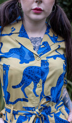 Blue Leopard Jumpsuit by Run and Fly