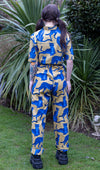 Blue Leopard Jumpsuit by Run and Fly