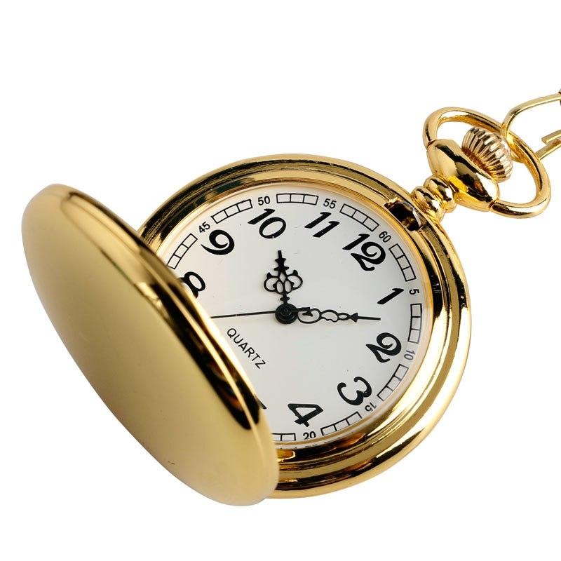 Classic Gold Quartz Pocket Watch - Minimum Mouse