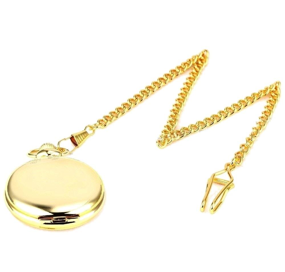 Classic Gold Quartz Pocket Watch - Minimum Mouse