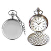 Classic Silver Quartz Pocket Watch