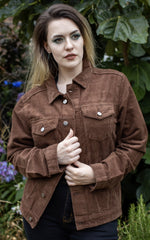 Cocoa Brown Cord Jacket by Run and Fly - Minimum Mouse