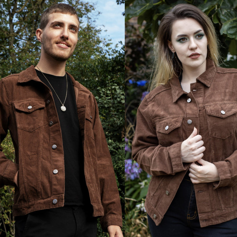 Cocoa Brown Cord Jacket by Run and Fly - Minimum Mouse