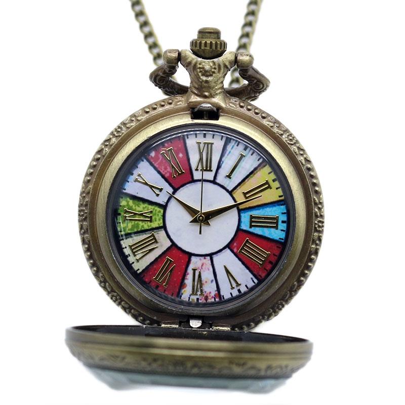 Colourful Face Quartz Pocket Watch - Minimum Mouse