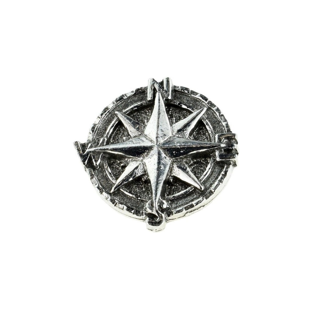 Compass Pewter Lapel Pin Badge - Minimum Mouse