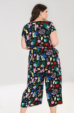 Cora 80's Print Jumpsuit by Hell Bunny