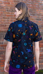 Cosmic Space Print Shirt by Run and Fly