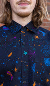 Cosmic Space Print Shirt by Run and Fly