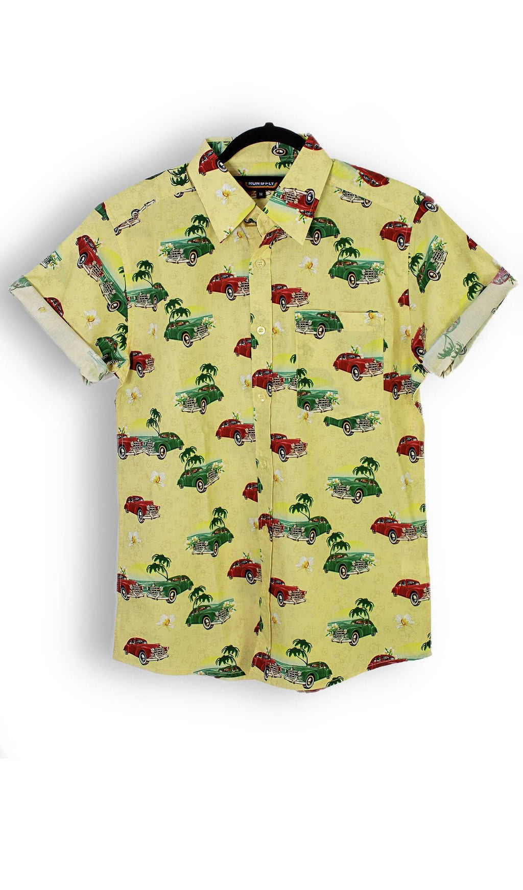 Cuban Cars Print Shirt by Run and Fly - Minimum Mouse