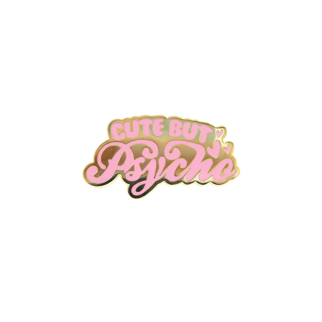 Cute But Psycho Lapel Pin Badge - Minimum Mouse