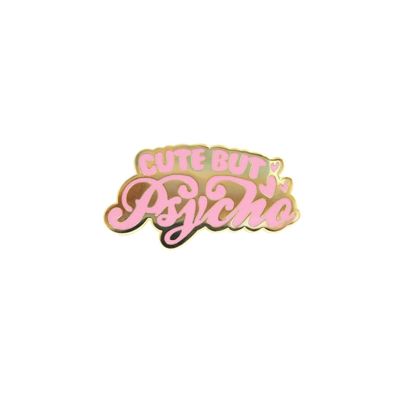 Cute But Psycho Lapel Pin Badge - Minimum Mouse
