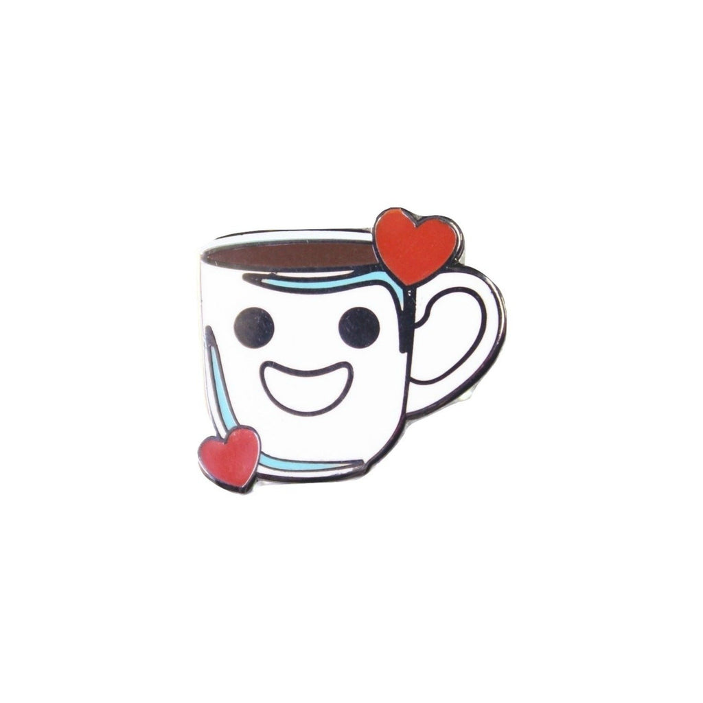 Cute Coffee Cup Lapel Pin Badge - Minimum Mouse