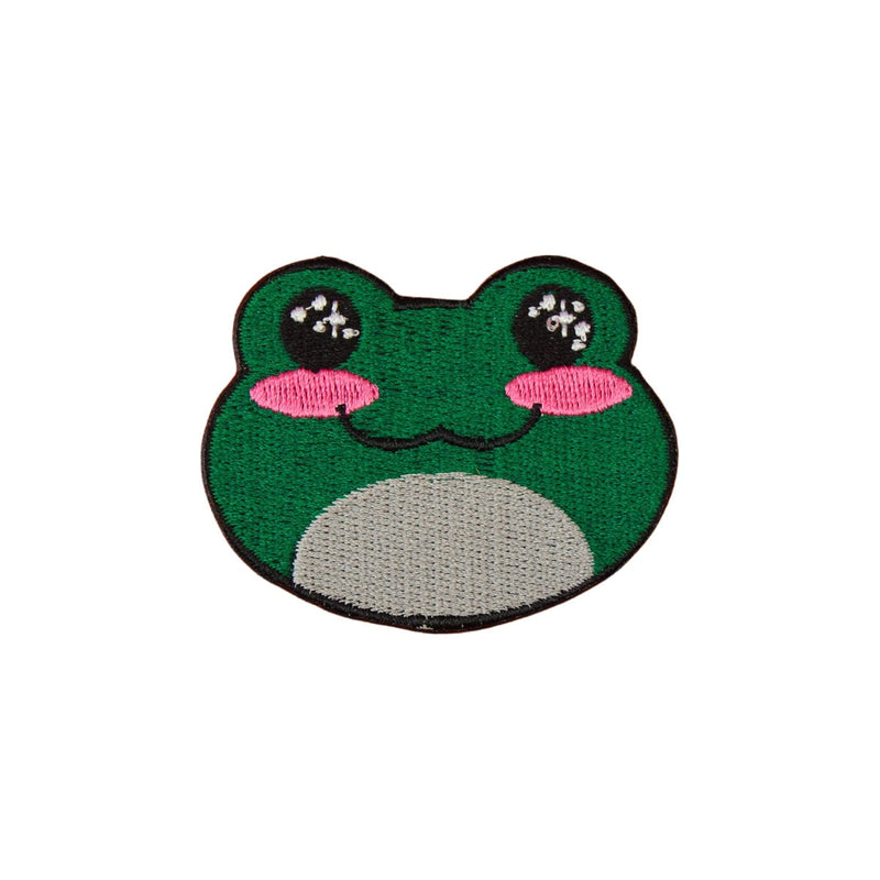 Cute Frog Iron On Patch - Minimum Mouse