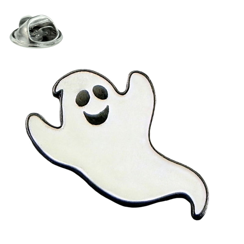Cute Glow In The Dark Ghost Pin Badge - Minimum Mouse