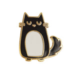 Cute Grumpy Cat Enamel Lapel Pin Badge - Minimum Mouse
