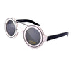 CYRUS Round Lens Brow Bar Sunglasses - Minimum Mouse