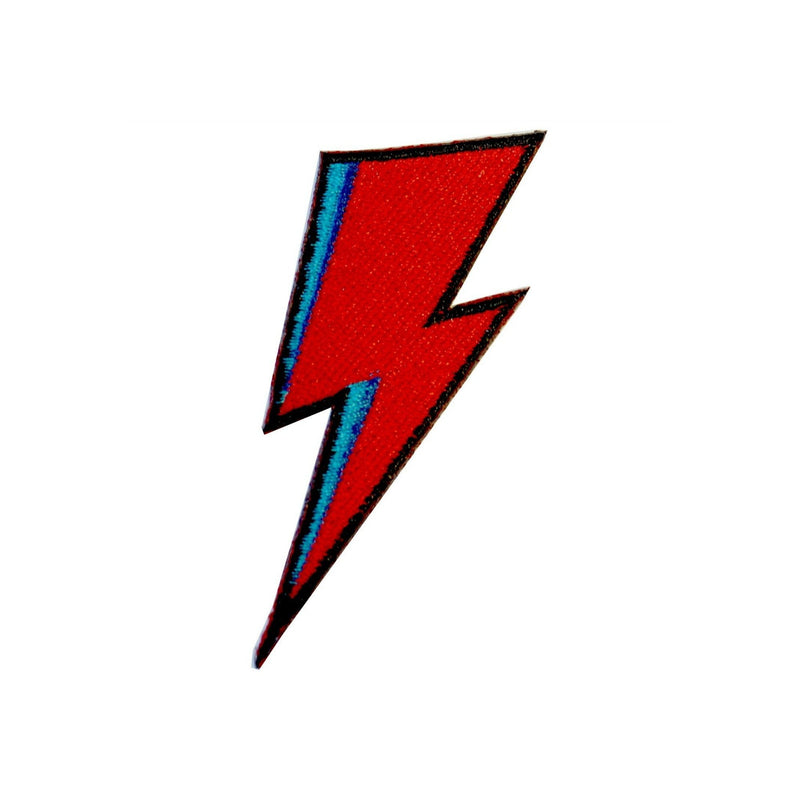 David Bowie Ziggy Stardust Lightning Bolt Iron On Patch - Minimum Mouse