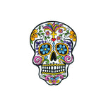 Day Of The Dead Sugar Skull Iron On Patch - Minimum Mouse