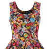 Amanda Pop Art Print Dress by Dolly and Dotty