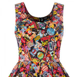 Amanda Pop Art Print Dress by Dolly and Dotty