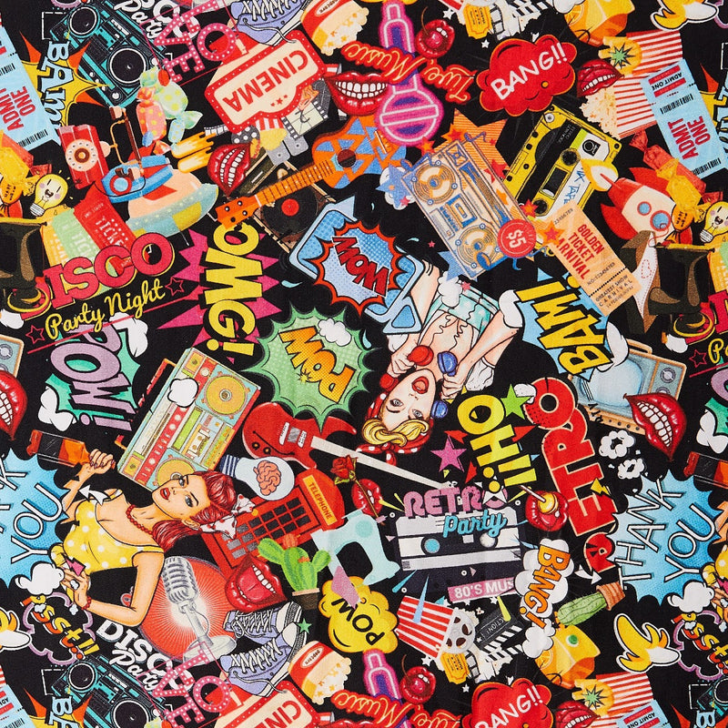 Amanda Pop Art Print Dress by Dolly and Dotty