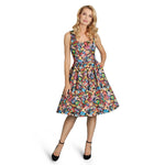 Amanda Pop Art Print Dress by Dolly and Dotty
