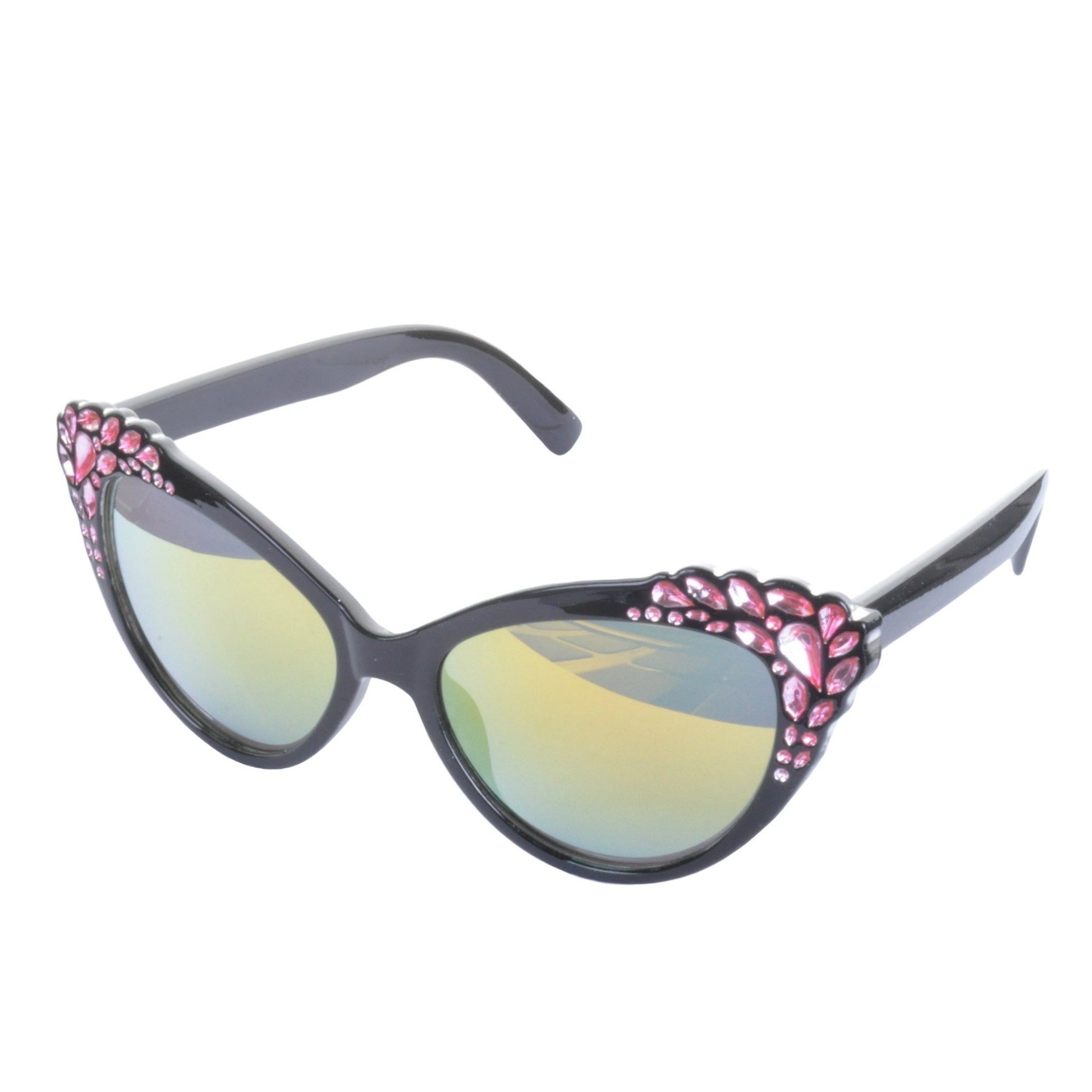 Diamante Trim Cat Eye Sunglasses - Minimum Mouse
