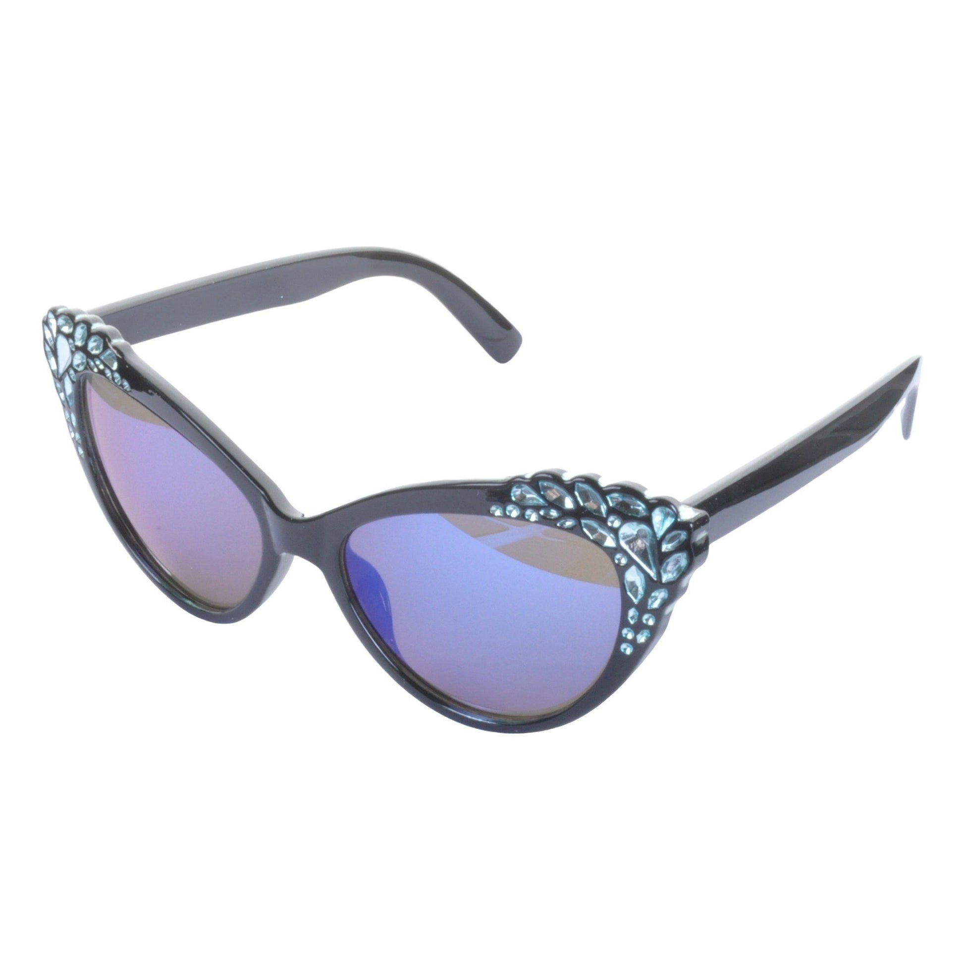 Diamante Trim Cat Eye Sunglasses - Minimum Mouse