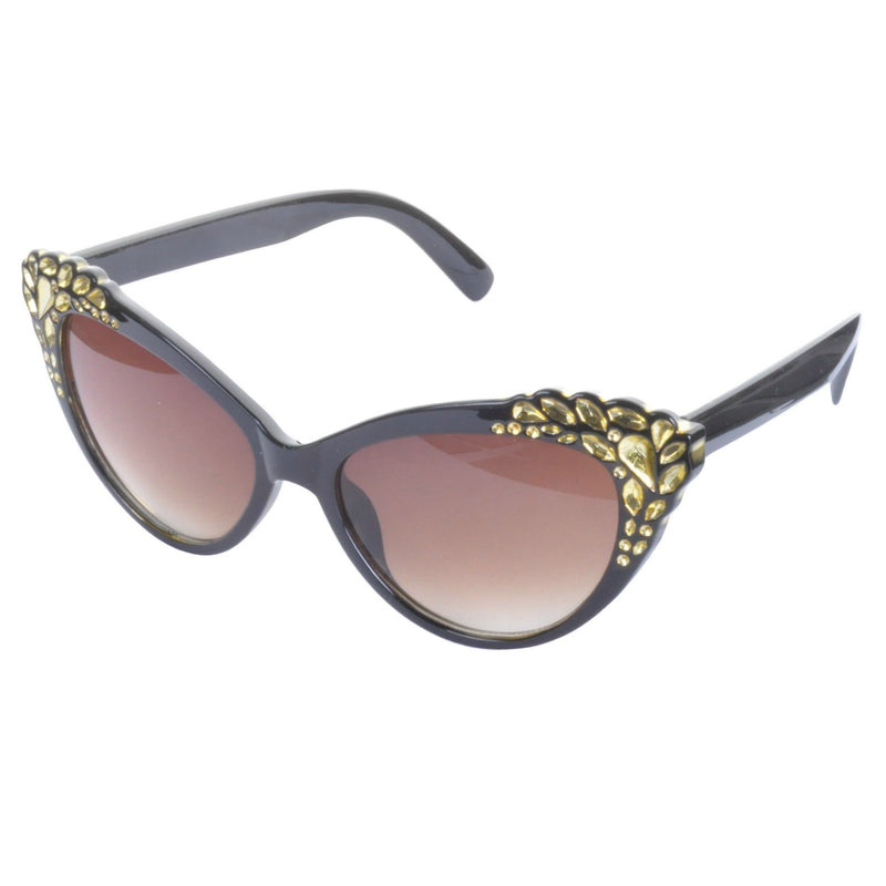 Diamante Trim Cat Eye Sunglasses - Minimum Mouse