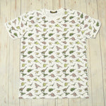 Dinosaur Print T Shirt by Run and Fly in White - Minimum Mouse