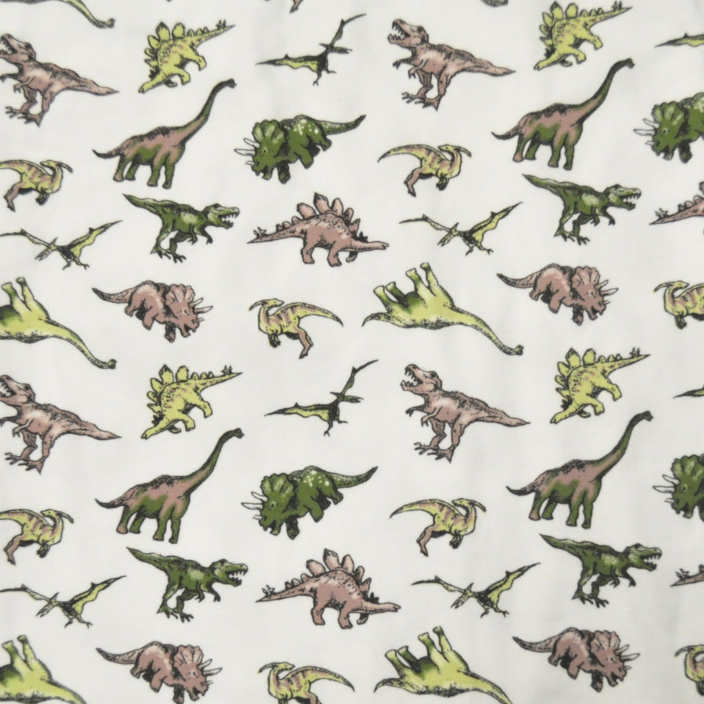 Dinosaur Print T Shirt by Run and Fly in White - Minimum Mouse