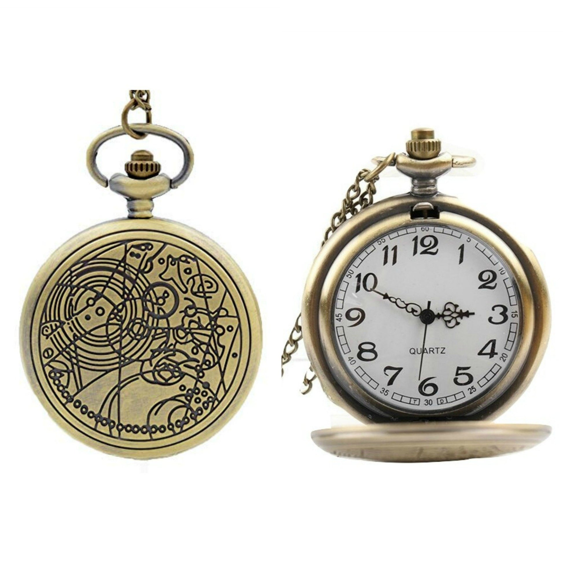 Doctor Who Celestial Quartz Pocket Watch - Minimum Mouse